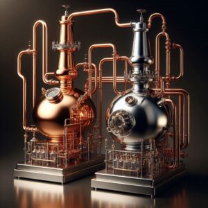 copper vs stainless steel still for distillation